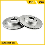 Front Drilled Brake Rotors For Honda Civic 2004-2011 Cr-z 2011-2015 Acura Rsx. Fixed Price $46.54.