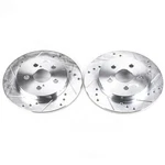 Disc Brake Rotor Set-rear Drilled, Slotted And Zinc Plated Pair. Fixed Price $125.99.