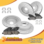 Front+rear Drilled Rotors & Brake Pads For Nissan Murano Infiniti M35H M37 Q70. Fixed Price $173.91.