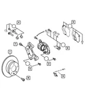 Genuine Mopar Disc Brake Caliper Right 68019137AA. Fixed Price $354.18.