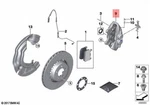 Genuine Bmw F87 Brake Caliper Housing Anthracite Left 34118091277. Fixed Price $1297.35.