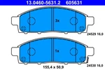 Ate 13.0460-5631.2 Brake Pad Set, Disc For Fiat, Mitsubishi. Fixed Price $80.96.