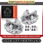 2PCS Rear Left & Right Brake Caliper W/ Bracket For Toyota Land Cruiser Lexus. Fixed Price $110.26.