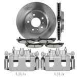 Front Pair Brake Calipers Rotors + Ceramic Pads For 2006-2013 Chevrolet Impala. Fixed Price $179.30.