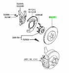 Oem Disc,fr Brake Genuine Mitsubishi 3000GT E-Z16A MR235666. Fixed Price $528.64.