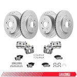Awd Front Rear Brake Rotors Pads Calipers For 2012 2013 2014-16 Honda Cr-v 2.4L. Fixed Price $349.99.