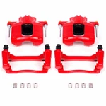 Power Stop Brake Caliper For Jeep Liberty 2008 - 2012 Front Red W/ Brackets. Fixed Price $327.88.