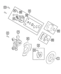 Genuine Mopar Disc Brake Caliper Assembly Right 68313922AA. Fixed Price $555.90.