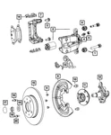 Genuine Mopar Disc Brake Caliper Adapter Right 68206118AA. Fixed Price $88.69.
