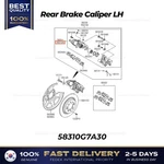 Genuine Rear Brake Caliper Lh 58310G7A30 For Hyundai Ioniq. Fixed Price $169.00.