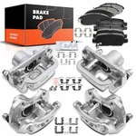 New Front & Rear Ceramic Brake Pad + Caliper For Nissan Sentra 2013-2017 L4 1.8L. Fixed Price $204.99.