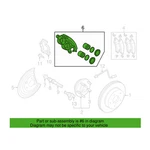 Genuine Oem Mopar Front Disc Brake Caliper For Dodge Dakota Ram 1500. Fixed Price $238.03.