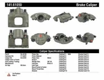Centric 142.61050 Disc Brake Caliper-posi-quiet Loaded Caliper-front Left Reman. Fixed Price $39.99.