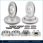 Front Rear Brake Calipers W/ Rotor Ceramic Pad For Dodge 1500 Drilled. Fixed Price $396.78.