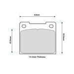 Mintex MX4597 Front Brake Pads For Girling 14LF / Oe Calipers (MGB633C). Fixed Price $70.23.