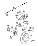 Genuine Mopar Disc Brake Caliper Assembly Right 68367044AC. Fixed Price $436.80.