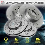 Front + Rear Cross Drilled Rotors 1994-2004 Ford Mustang Svt Cobra. Fixed Price $291.47.