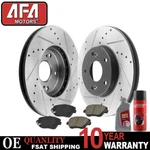 300MM Front Drilled Brake Rotors Ceramic Pads For Hyundai Sonata Kia Optima. Fixed Price $120.72.