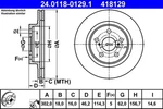 Ate 24.0118-0129.1 Brake Disc For Toyota. Fixed Price $85.39.