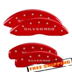 Mgp 14252SSILRD Gloss Red Caliper Covers For 19-21 Chevy Silverado 1500. Fixed Price $299.99.