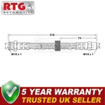 Front Brake Hose Fits Vw Jetta 1984-1991 1.8 191611701A. Fixed Price $20.62.