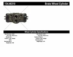 Drum Brake Wheel Cylinder-premium Cylinders Centric 134.46310. Fixed Price $27.39.