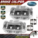 2X Front Left & Right Disc Brake Calipers With Bracket For Honda Pilot 2009-2015. Fixed Price $142.99.