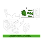 Genuine Oem Mopar Rear Driver Left Disc Brake Caliper For Ram 1500. Fixed Price $161.80.