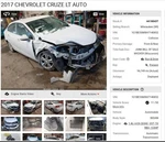 Used Rear Left Disc Brake Caliper Fits: 2017 Chevrolet Cruze Vin 4TH Digi. Fixed Price $114.90.