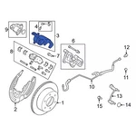 Genuine Ford Disc Brake Caliper MB3Z-2553-F. Fixed Price $113.19.