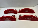 Mgp Caliper Covers 10219 Set Of 4: Red Finish, Silver Fits Ford Oval Logo. Fixed Price $245.00.