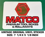 Matco Premium Tool Boxes - Vintage Original Vinyl Decal Sticker Automotive. Fixed Price $10.12.