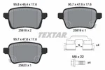 Textar 2581802 Rear Brake Pad Set Fits Fiat Tipo. Fixed Price $51.02.