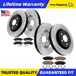 Front Rear Drilled Slotted Rotor Brake Pad Kit For 2009 2010-2012 Buick Enclave. Fixed Price $192.94.
