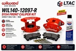 Wilwood WIL140-12097-R D154 Front Brake Caliper Kit Red + LUC10906. Fixed Price $484.13.