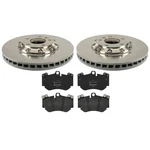 Shw Oem Front Brake Kit 380MM Disc Rotors Brembo Low-met Pads For Cayenne Turbo. Fixed Price $1455.95.