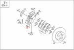Genuine Mercedes Caliper To Steering Knuckle Screw 4604210271. Fixed Price $21.59.