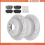 Rear Brake Rotors & Pads For 2013-2018 Toyota Avalon Camry Lexus ES350. Fixed Price $58.09.