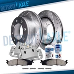 Front Drilled Rotors Calipers + Ceramic Brake Pads For Dodge 1500 2500 3500. Fixed Price $375.42.