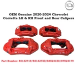 Oem 20-2024 Chevrolet Corvette Front And Rear Brake Caliper Set Lh & Rh. Fixed Price $1199.00.