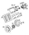 Genuine Mopar Disc Brake Caliper R8029849AD. Fixed Price $131.41.