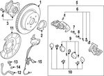 Genuine Nissan Disc Brake Caliper Pin 44140-6RA1C. Fixed Price $22.54.