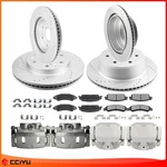 Front & Rear Drilled Rotors Calipers +brake Pads For Silverado Sierra 1500. Fixed Price $426.88.