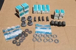 Nos Gm 1963-1974 Chevrolet Corvette Rear Suspension Parts, Bushings, Washers. Fixed Price $249.00.