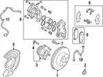 Genuine Nissan Disc Brake Caliper 41011-6TA0A. Fixed Price $449.35.