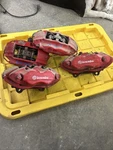 08-20 Challenger Srt Red Brembo BR4 Piston Front Brake Caliper Set Wty. Fixed Price $499.00.