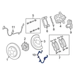 For Chrysler Pacifica 17-25 68442754AB Rear Right Brake Hydraulic Hose. Fixed Price $26.57.
