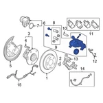 For Honda Civic 2016-2026 43018T20A02 Rear Right Disc Brake Caliper. Fixed Price $413.11.