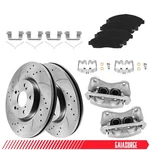 Front 330MM Disc Brake Rotor & Ceramic Pads + Caliper For Acura Mdx 07-13 Zdx. Fixed Price $119.84.