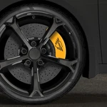 Set Of 4 Yellow Caliper Covers W/mgp Logo Inscribed For 2013-2018 Lexus ES300H. Fixed Price $249.99.